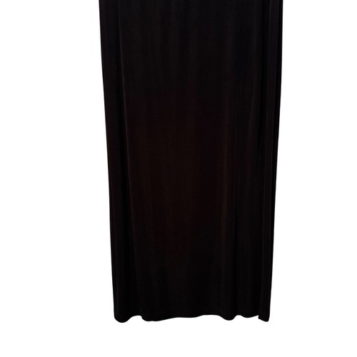 Chicos Private Edition Black Maxi Skirt Size XL Acetate Blend Elastic Waist Wome - 第 4/12 張圖片