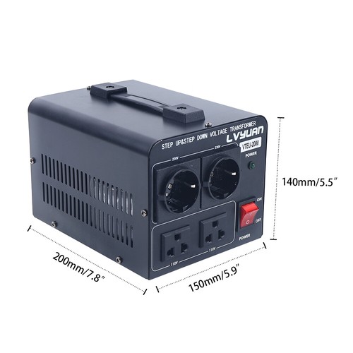 NEU SPANNUNGSWANDLER TRANSFORMATOR 230V AUF 110V 2000W KONVERTER WECHSELRICHTER - Bild 2 von 11
