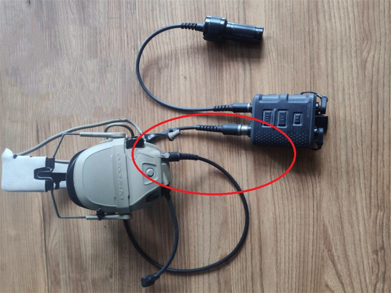 Tactical Headset AMP Adapter Cable Compatible With INVISIO V60