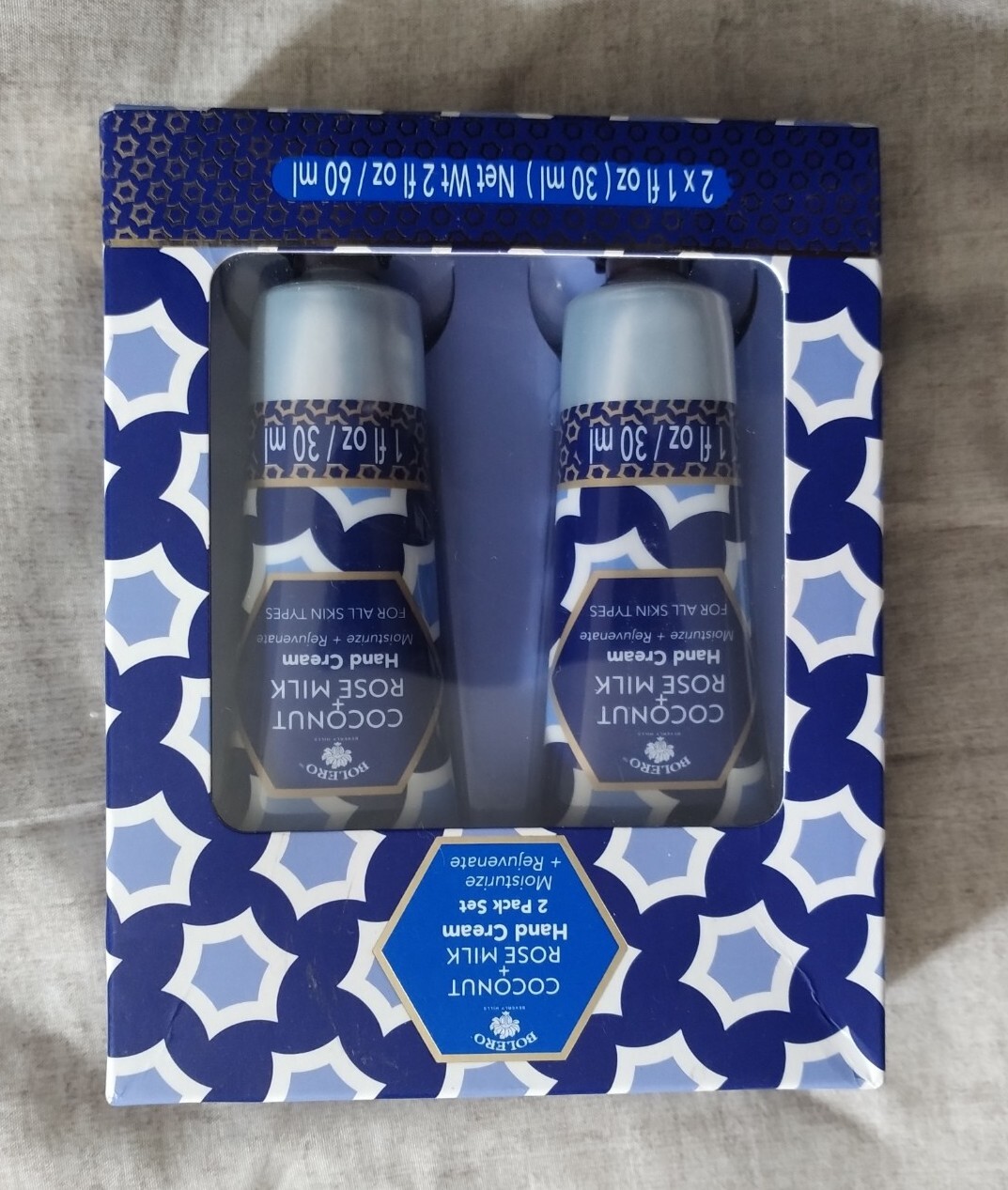 BOLERO Coconut + Rose Milk Hand Cream 2 Pack Set Moisturize