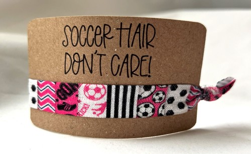 Sports Themed Elastic Hair Ties with Message Card - Picture 4 of 9