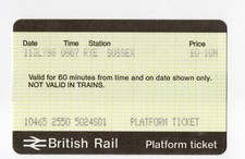 Rye Sussex S01 (replaced by Rye S01) - APTIS platform ticket