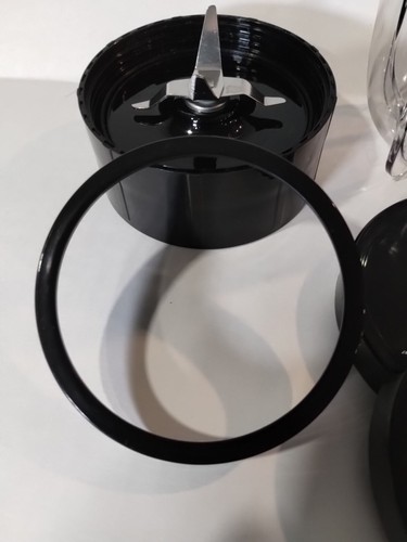 Magic Bullet Blender Cup/ Lids2 / Lip Ring 1 / Blade 1 / Replacement Parts - Picture 5 of 12