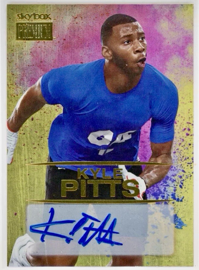 2021 Metal Universe Skybox  #S48 Kyle Pitts Rookie AUTO/Atlanta Falcons
