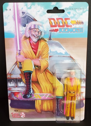 luke tobias toys DOC KENOBI custom DKE back to the future STAR WARS obi-wan - Picture 1 of 9