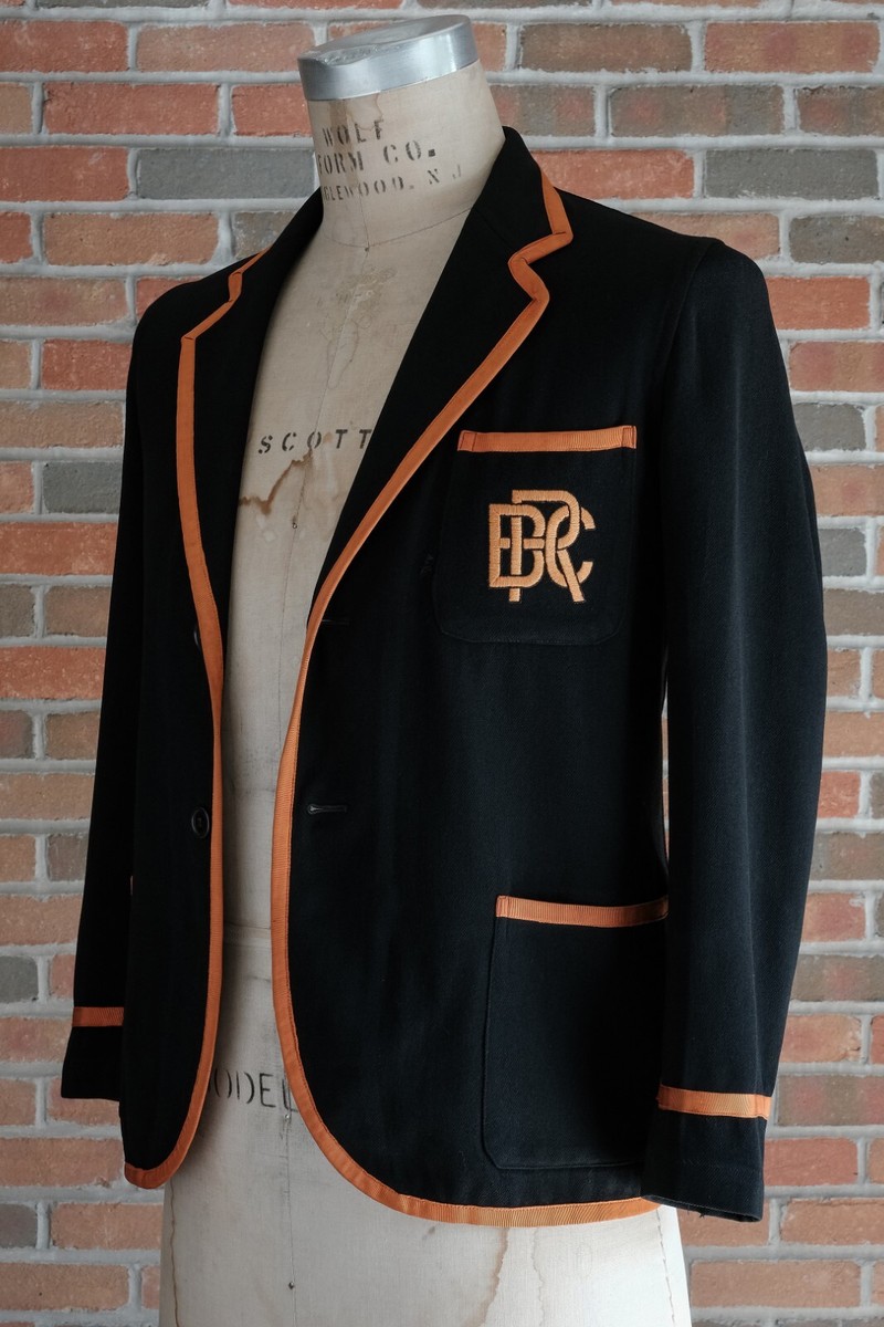 30%off ジャケット　Rowing Blazers Rare Vtg 20s 30s 40s Blk Rowing Boating School Blazer w