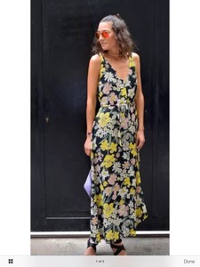 zara floral dress maxi