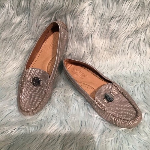 Ralph Lauren RLL Carley Leather Driving 