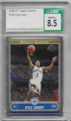 2006-07 Topps Chrome - #162 Kyle Lowry (RC) CSG 8.5