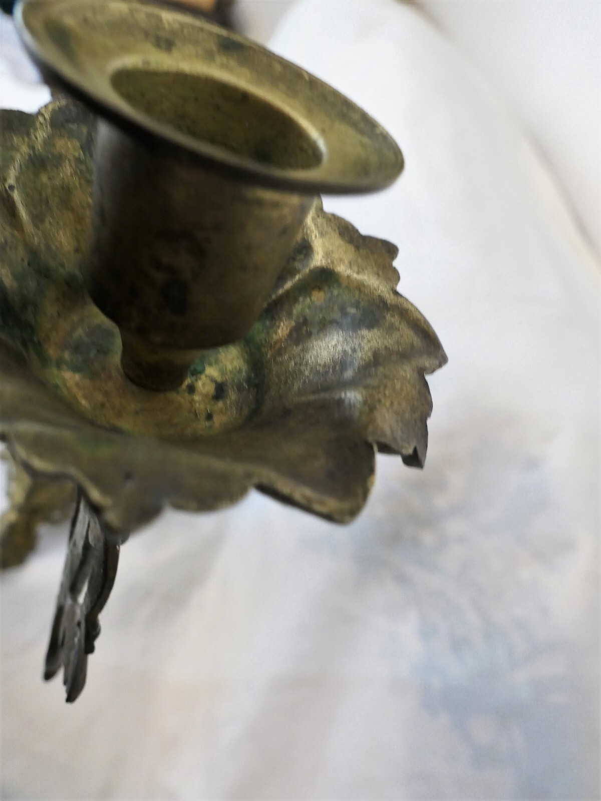Christlich-orthodoxer Kerzenständer Aus Bronze/Messing – Handgefertigt, 14 Cm Hoch