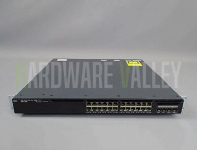 CISCO WS-C3650-24PD-S Catalyst 3650 24 Port PoE 2x10G Uplink IP Base