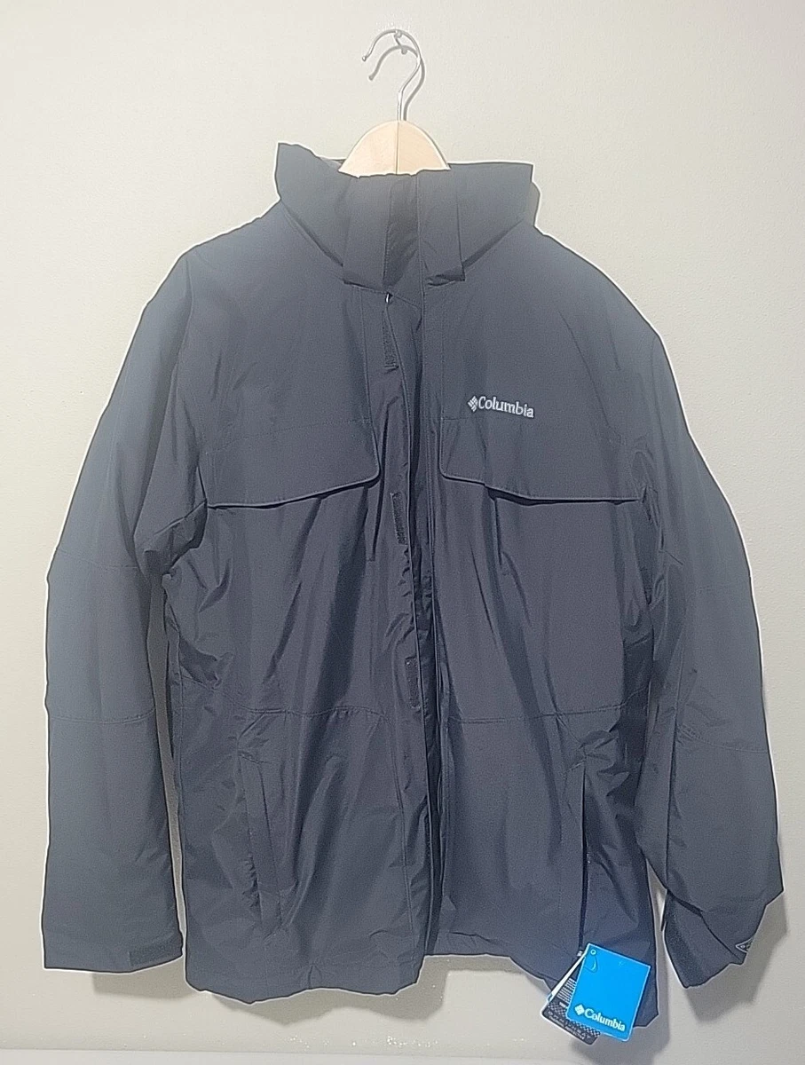 Columbia Bugaboo Omni Tech Interchange Outer Shell Mens Black Gray