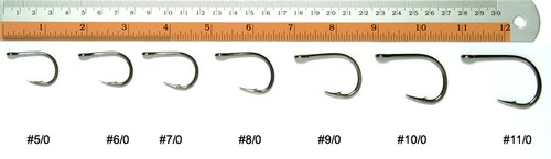 9 Mustad 10827NPBLN Hoodlum 11/0 Assist Jigging LiveBait hook - Picture 3 of 4