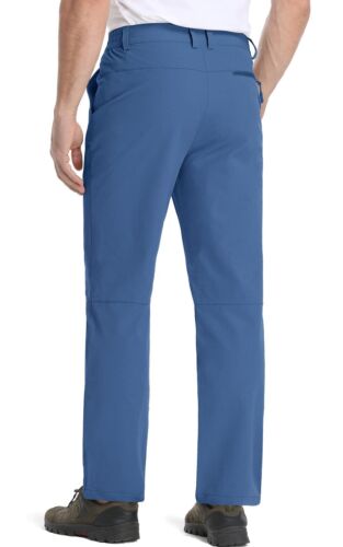 Herren leichte Wanderhose elastische Taille schnell trocknende Freizeit Arbeitshose - Bild 22 von 96