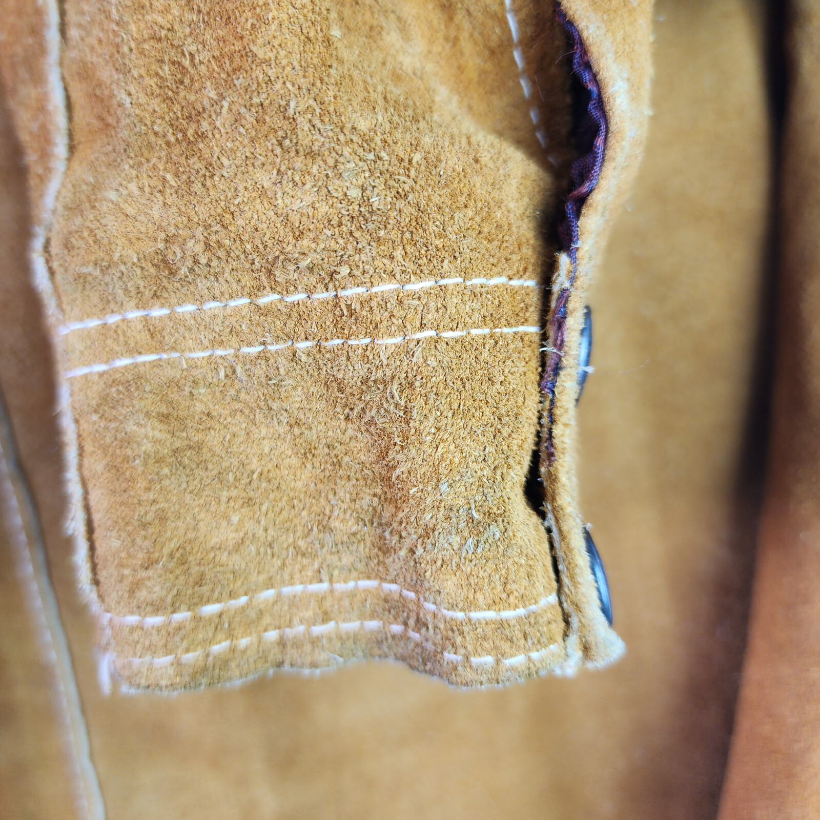 Vintage 1970s Joker Suede Rancher Jacket Western Styling Lined Huga 320319