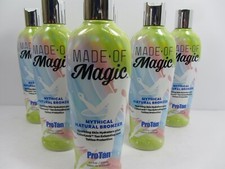 6 PACK PROTAN MADE OF MAGIC NATURAL BRONZER TANNING LOTION