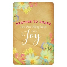 Prayers to Share Notes for Joy 1 Pass Along Card ( 1 card only )