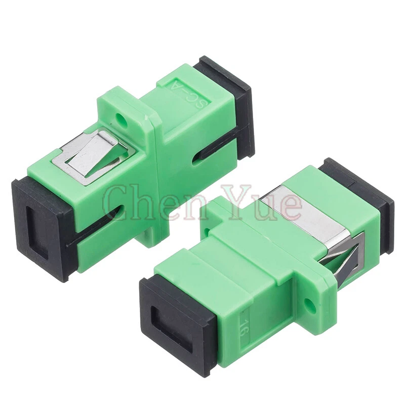 50pcs SC APC Adapter Connector Simplex Single mode Plastic SM Fiber Connector - Image 3 of 4