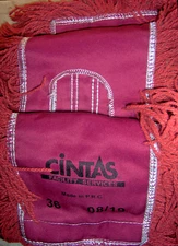 3 Used & Clean Dust Mop REPLACEMENT HEADS RED head 36" Dustmop Looped Cintas 36