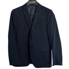 John Varvatos men s Size 42R two button dark blue cotton blazer sport coat.