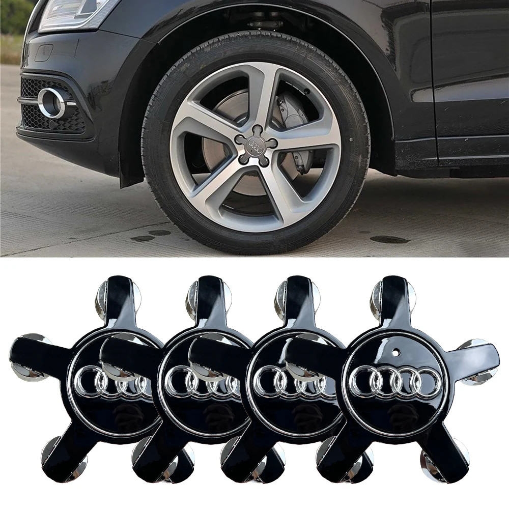 Coprimozzi Audi 135mm 4 Pezzi: Borchie per Cerchi in Lega A3 A4 A5 A6 Q5 Q7 TT foto 5
