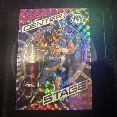 2022 Panini Mosaic - #58 Russell Wilson Center Stage Purple Power /49