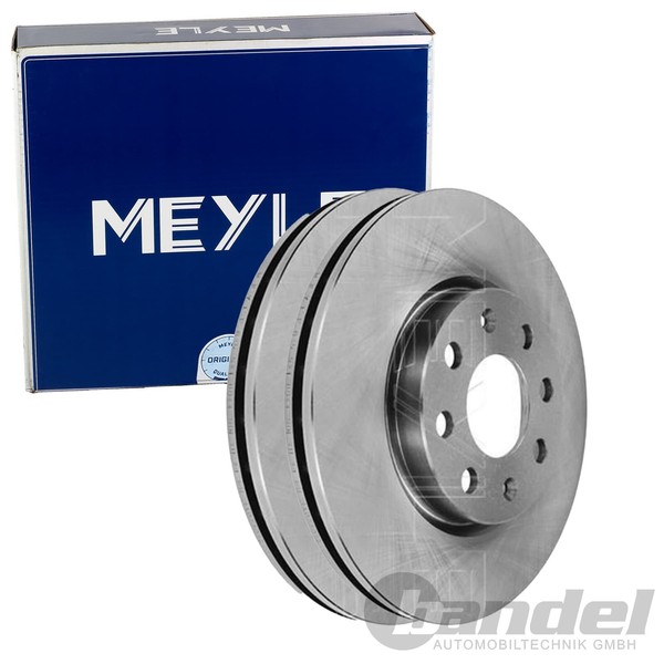 2X Meyle Bremsscheiben 257Mm Vorne Passend FÜR Fiat Grande Punto Opel Adam Corsa-image