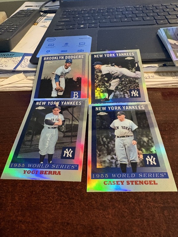 2025 Topps Platinum "1955 World Series" Lot of 5 Mantle+++