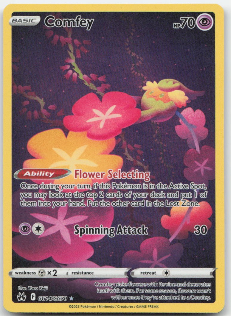 Comfey GG14/GG70 SWSH: Crown Zenith: Galarian Gallery Holofoil UR Pokemon NM