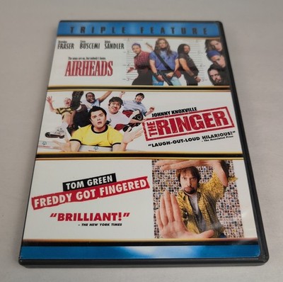 Airheads The Ringer Freddy Got Fingered Rare Triple Feature DVD Rare Read