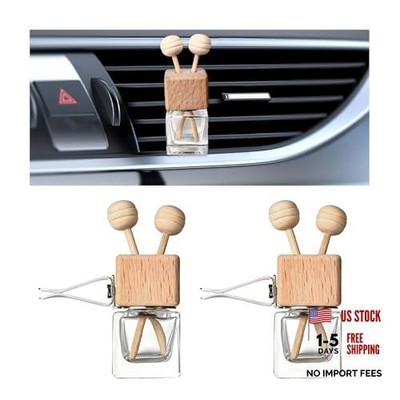 2PCS Car Diffuser Air Freshener Bottle, Refillable Empty Glass Perfume 2pcs