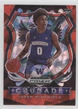2020-21 Panini Prizm Draft Picks Crusade Red Ice Prizm Jaden McDaniels #91 06qf