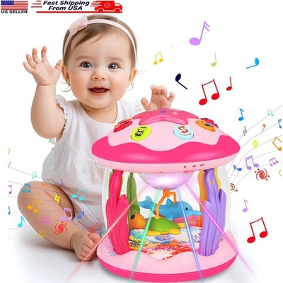 Baby Girl Toys 6-12 Months: Babies Ocean Rotating Light Up Musical Toys
