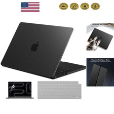 Matte Space Black MacBook Pro 14'' Case with Keyboard Cover  Screen Protector