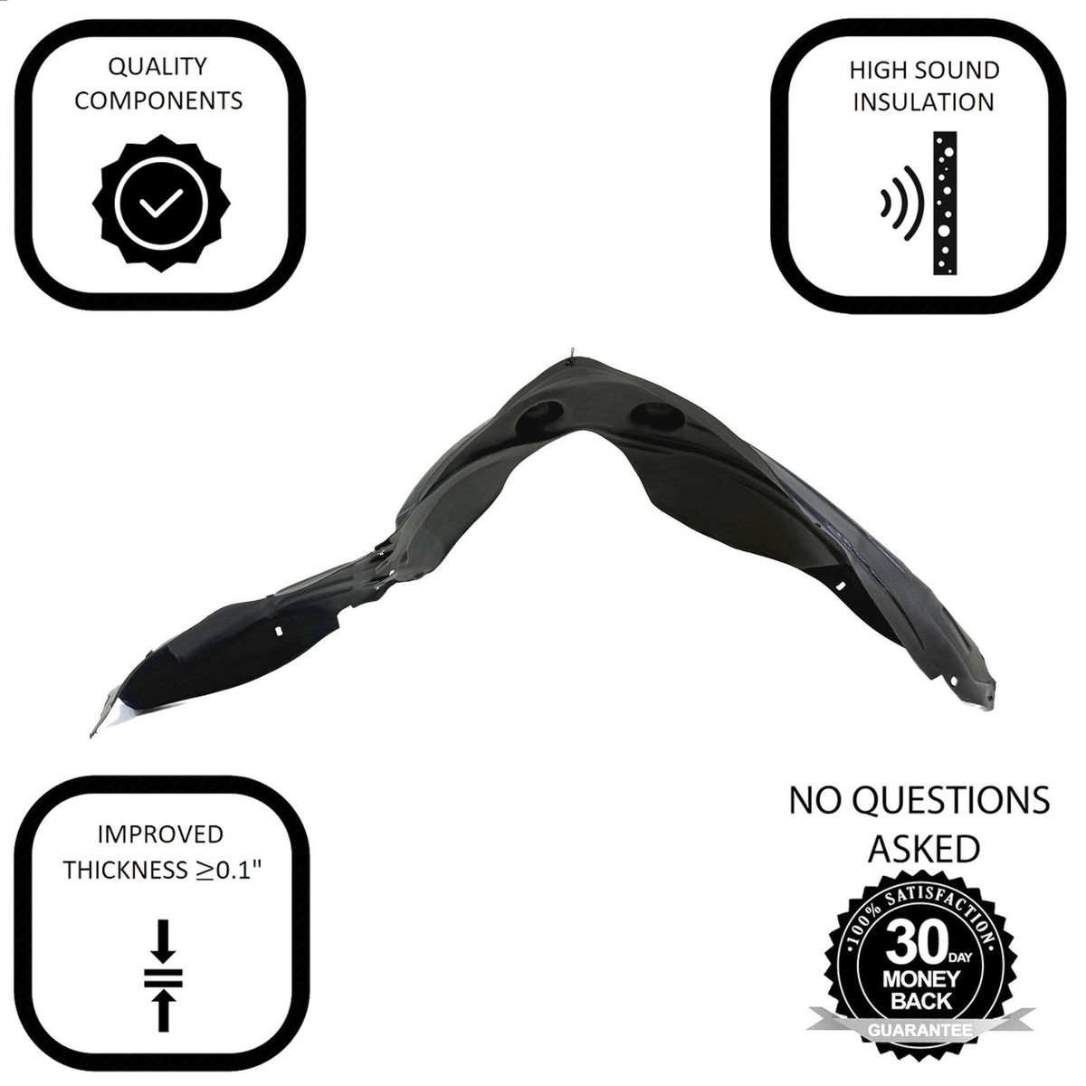 2009-2019 Dodge Journey Front Left Fender Liner CH1248141