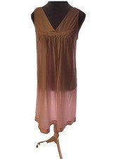 Vintage Vanity Fair Light Pink Nightgown Slip Dress Sleeveless Size Small