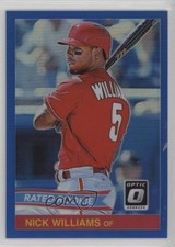 2018 Donruss Optic Rated Rookie Retro 1984 Blue Prizm 21/149 Nick Williams 07rd