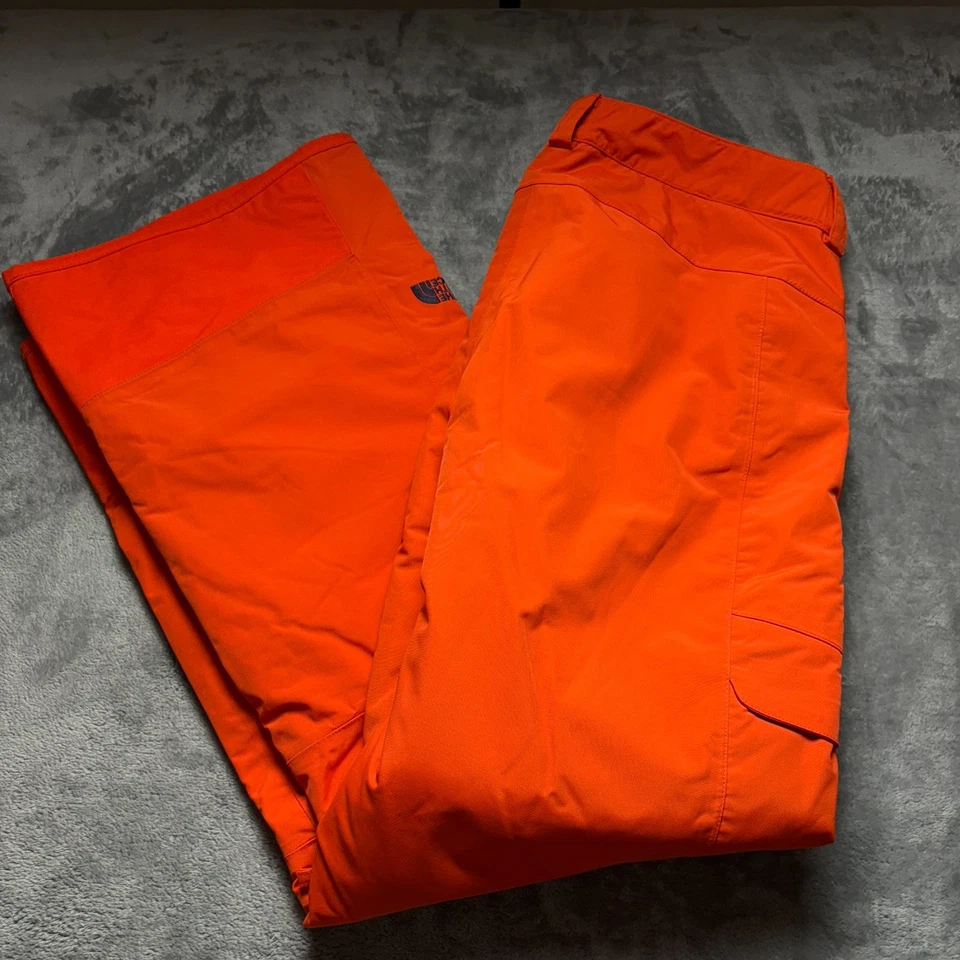 Pantalones de nieve The North Face para mujer XL naranja Hyvent esquí snowboard bolsillos de carga Foto 2 de 4