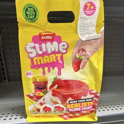 ZURU Slime Mart Realistic Slime Food Craft Kit Strawberry Jam 6Y+ 7 Ingredients