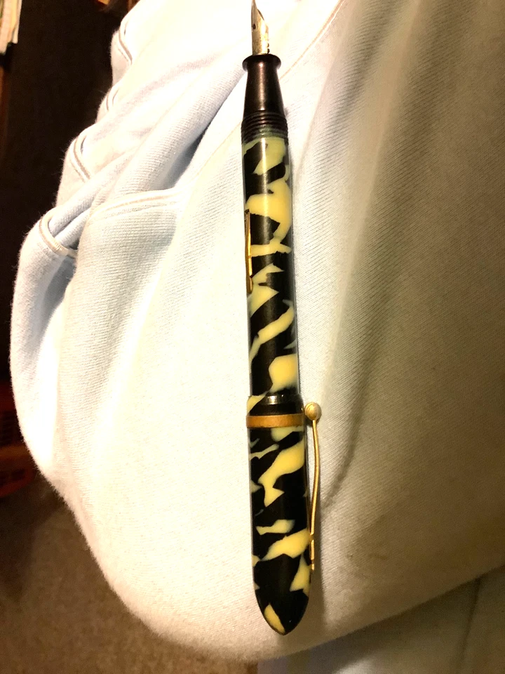 Combo de celuloide combinación pluma estilográfica galesa vintage y lápiz mecánico Foto 2 de 4