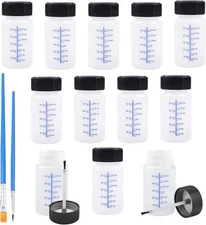 WANDIC Paint Touch Up Bottles, 12 Pieces Plastic 12 Pcs, 60 Ml 