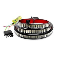 Truck Dynamic Tailgate Light Bar 60 Inch 504 LED, 3-Row Super Bright 3-Color,