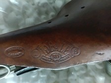 ANCIENNE SELLE DE VELO EN CUIR DELCROIX CROUPON 1er CHOIX VINTAGE EUR 20,00 - FR
