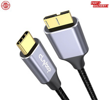 External Hard Drive Cable USB C 1.5FT, 10Gbps Micro B 3.0 to Type C Cord Wire