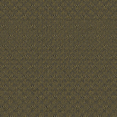 Galerie Wallcoverings Boutique Geometric Fan Non-woven Metallic Wallpaper Roll