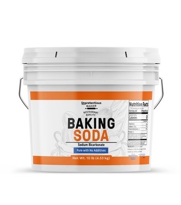 Baking Soda (Sodium Bicarbonate) ( gallon) by Unpretentious Baker, Resealable