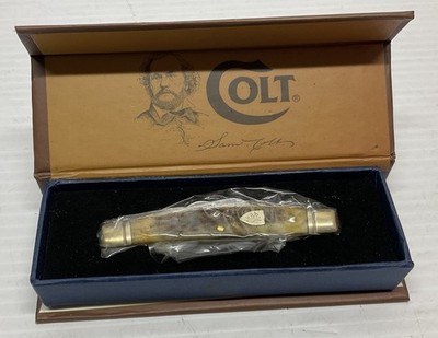 COLT Limited Edition Genuine Burnt Stag 4 Blade Congress Knife CT216 NIB