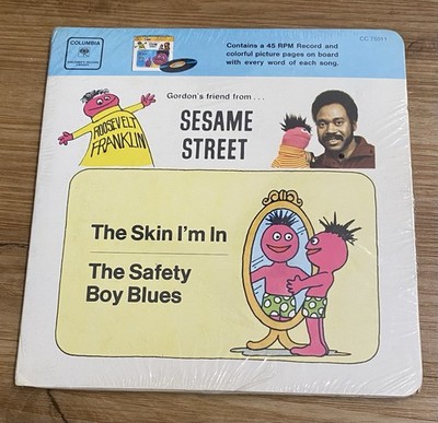 SEALED SESAME STREET Roosevelt Franklin 45 SKIN IM IN Booklet RARE Kiddie Funk