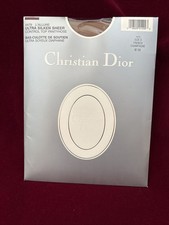 Christian Dior L'Allure Ultra Silken Sheer Control Top Pantyhose Size3 French Ch