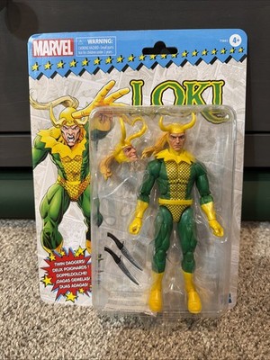 Marvel Legends Retro Series Loki 6'' Scale Action Figure Hasbro Fast Shipping!